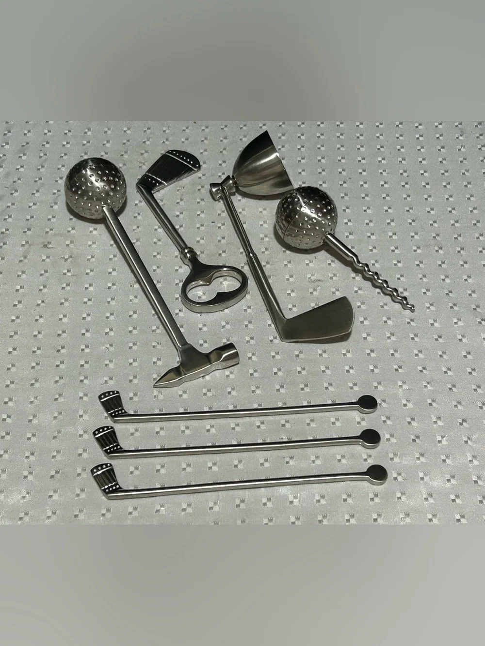 Stylish Golf Bar Tool Set with Leatherette Kit Bag with Premium Box for Gift